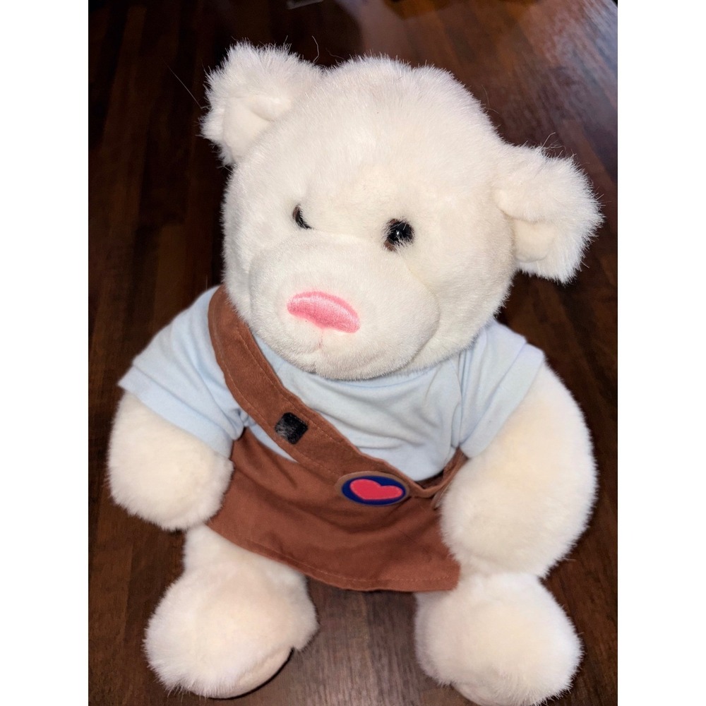 Build-A-Bear Workshop White Plush‎ Teddy Bear Scout Missing Patch